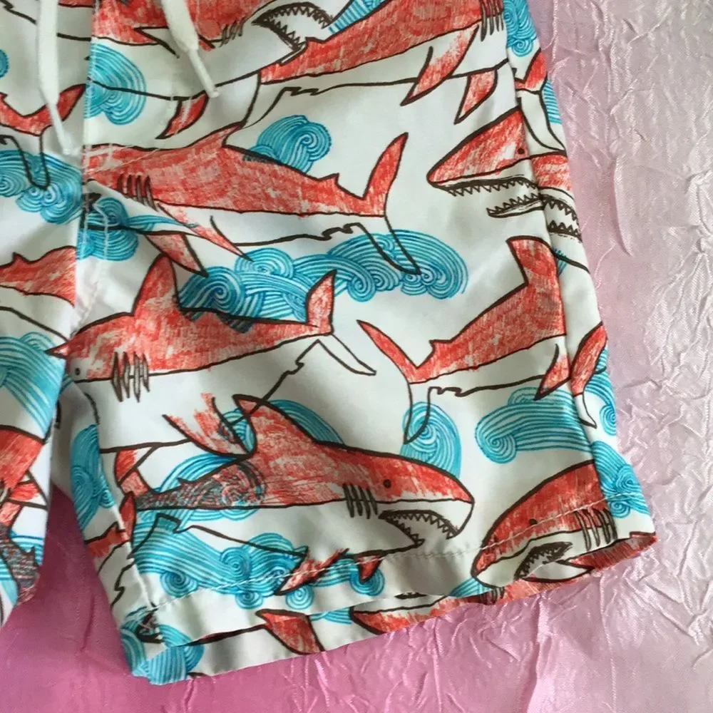 Shark Old Navy Swim Trunks 12-18 Months Shorts Boys Summer